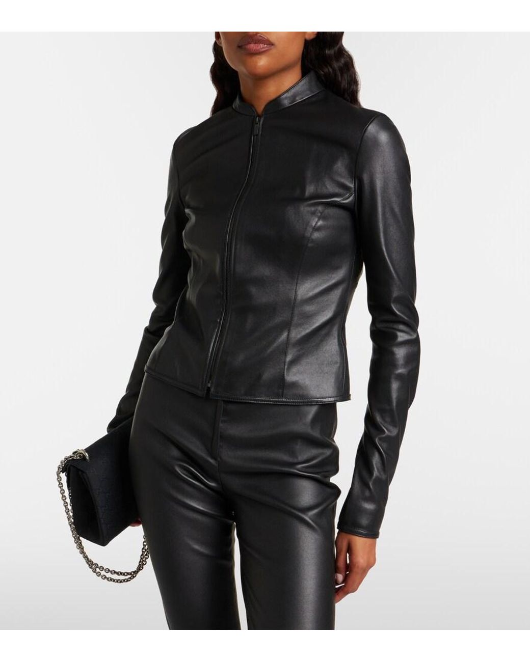 Gucci Black Leather Jacket