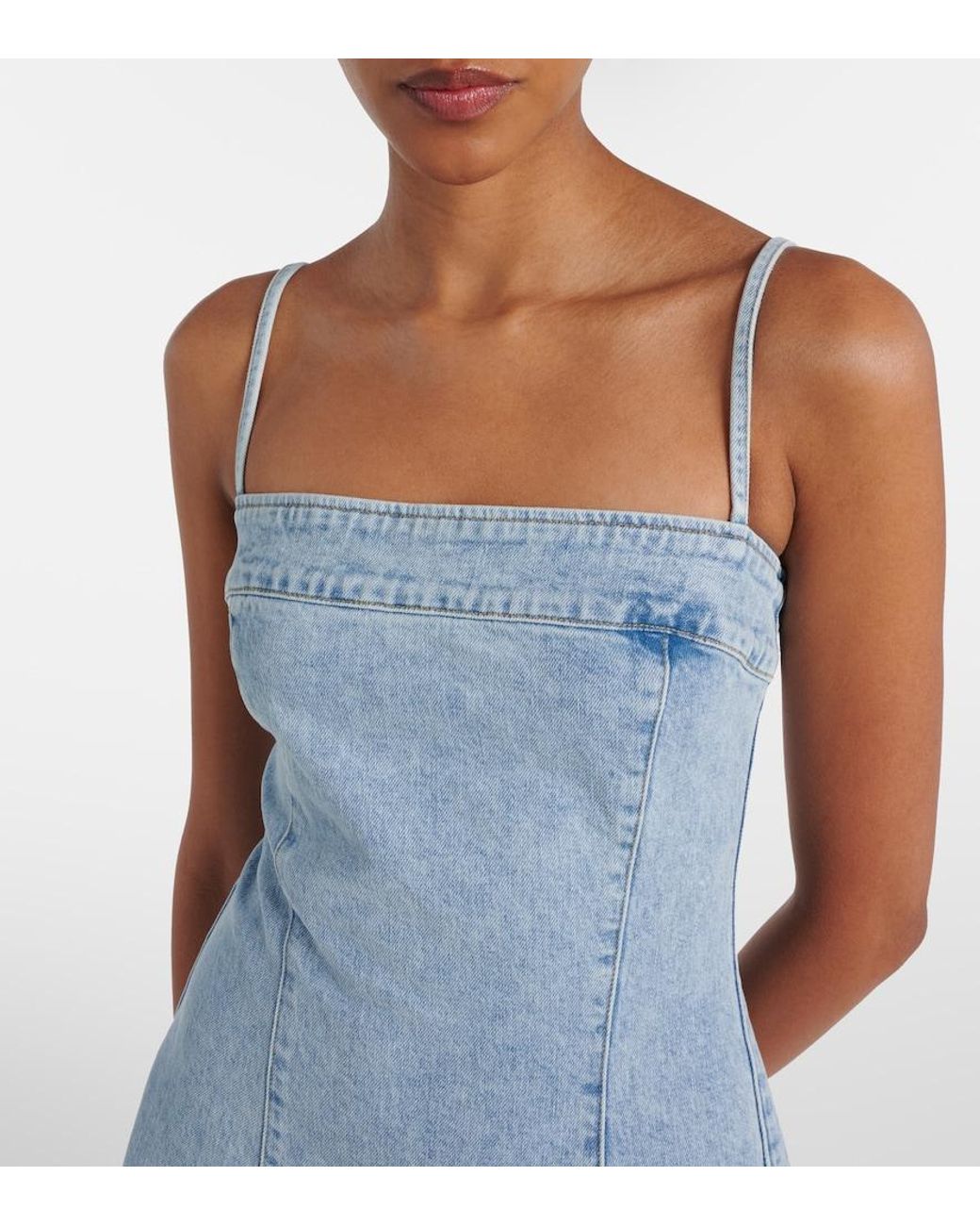 Jonathan Simkhai Blue Clarissa Denim Midi Dress