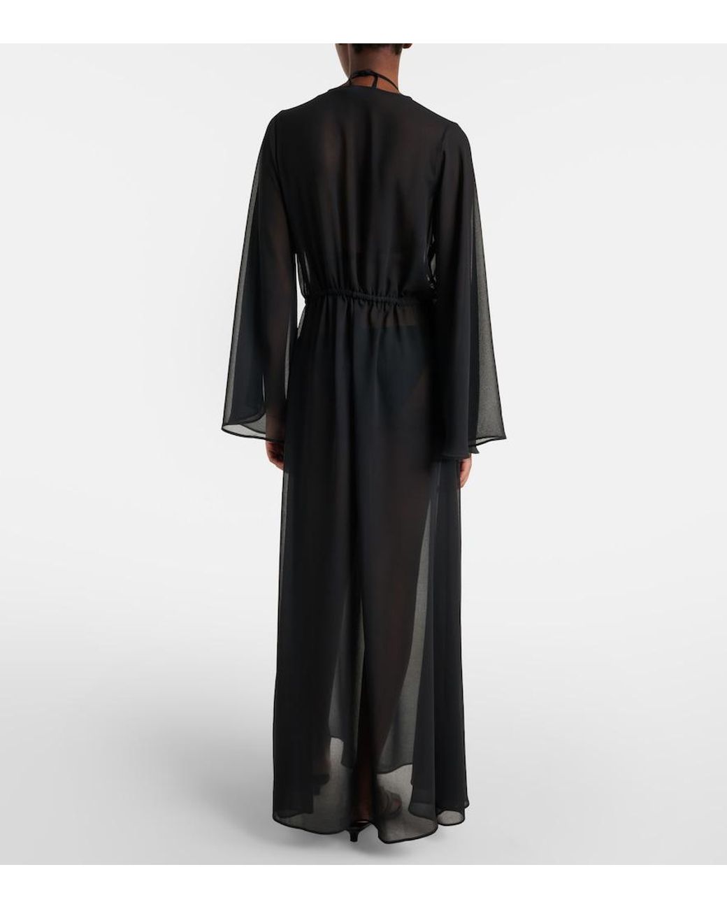 Alexandra Miro Black Betty Sheer Kaftan