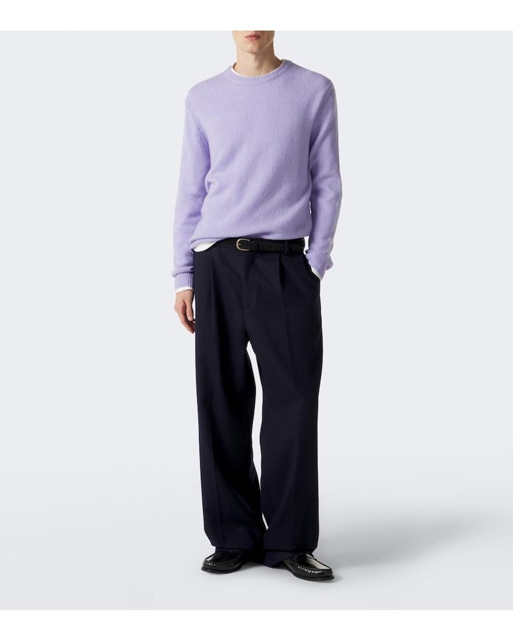 Lisa Yang Purple Baxter Cashmere And Silk Sweater for men