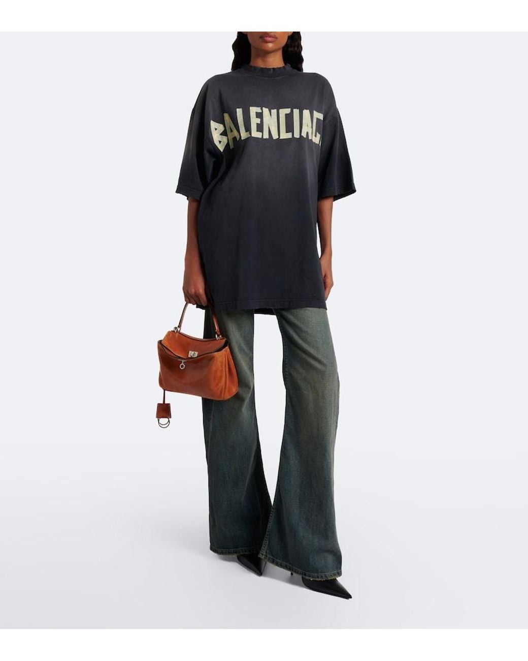 Balenciaga Brown Rodeo Mini Leather Top-Handle Bag