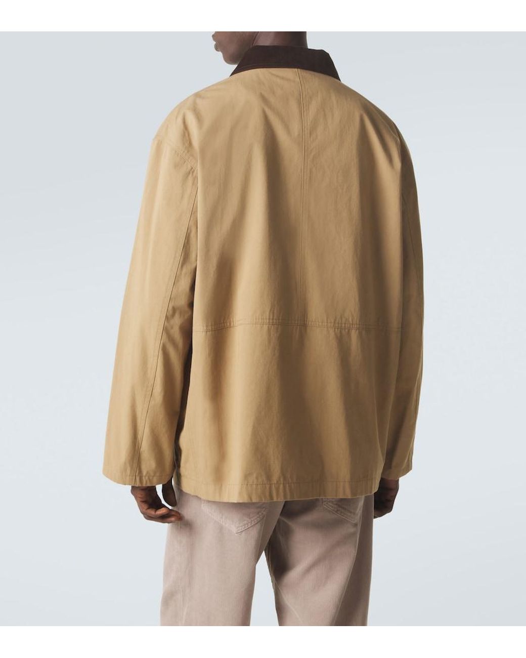 The Row Brown Frank Cotton Jacket for men
