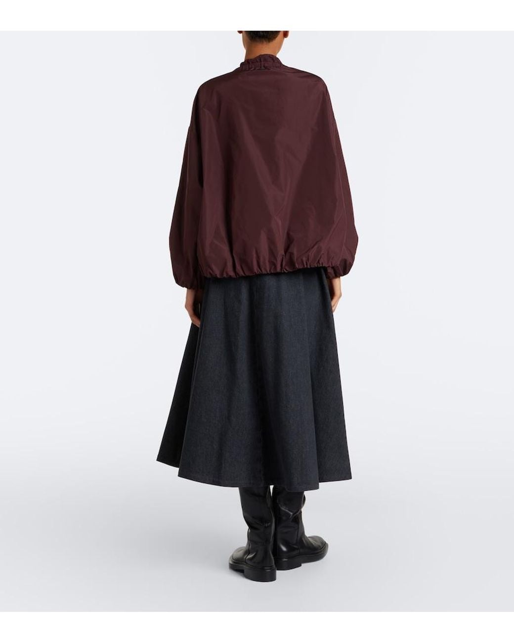 Max Mara Black Denim Midi Skirt