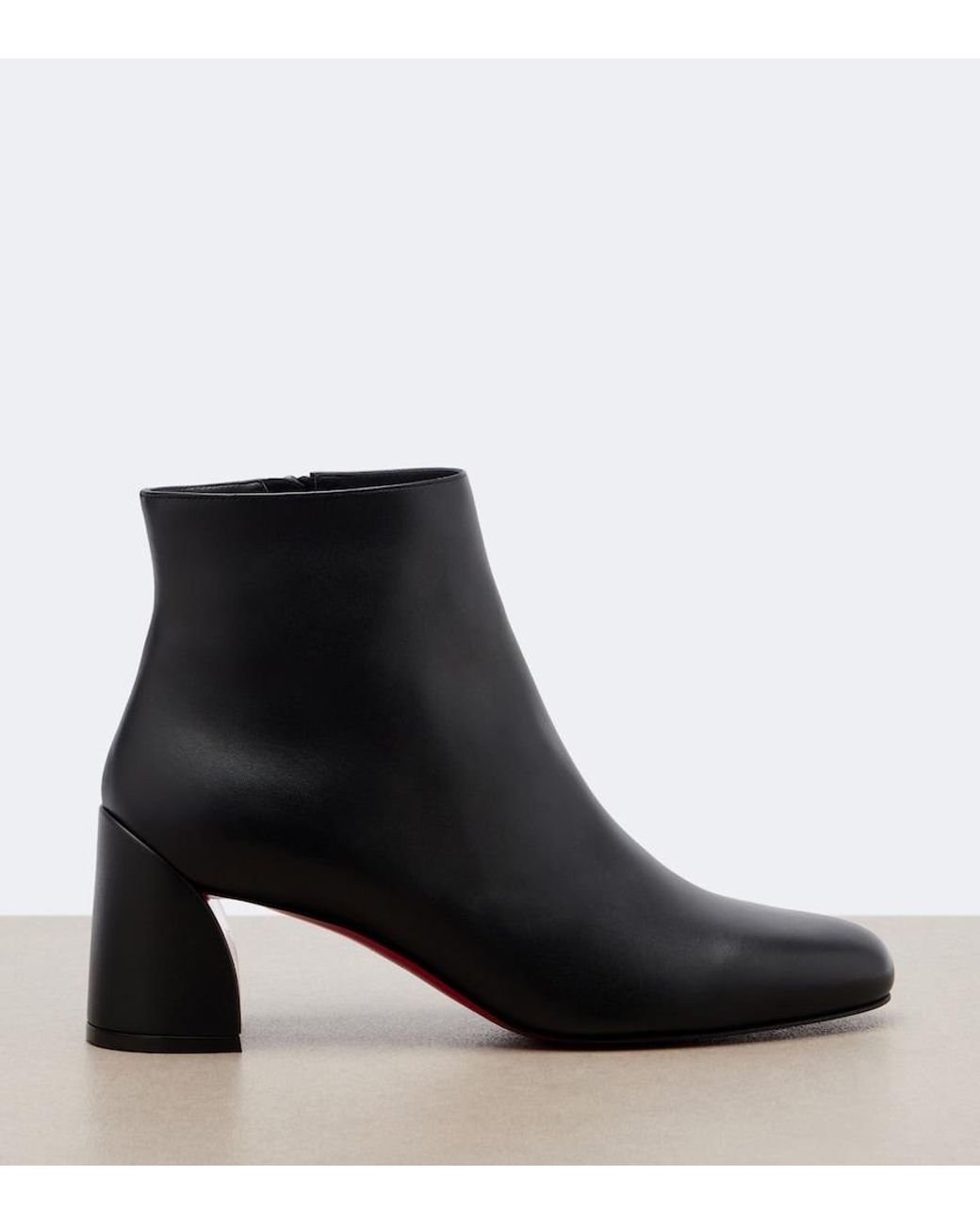 Christian Louboutin Black Jane Leather Ankle Boots