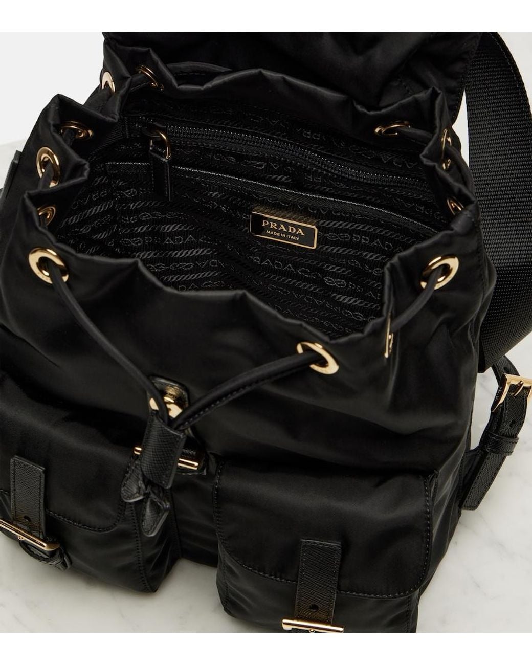 Prada Black Re-Edition 1978 Small Backpack