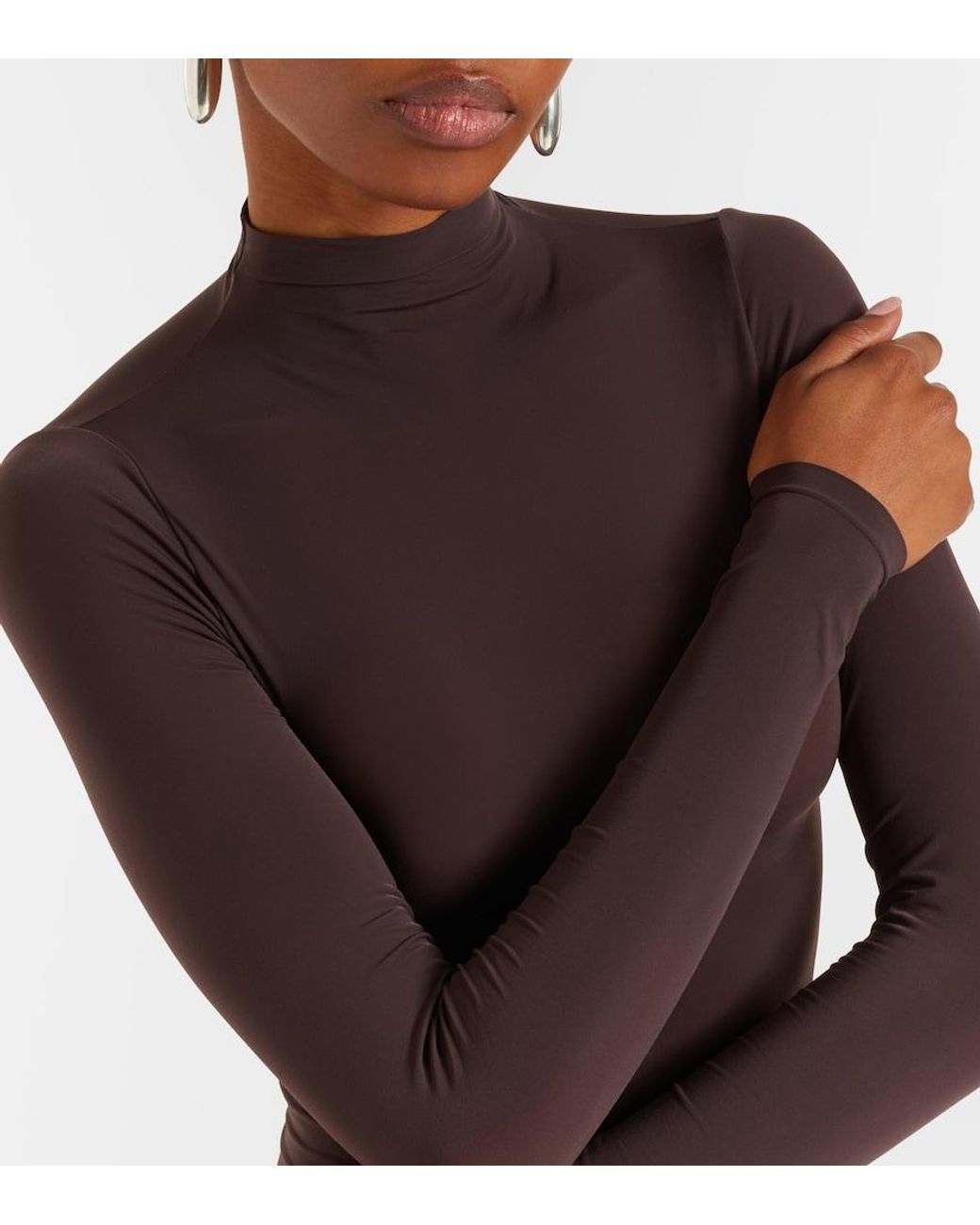 Wolford Purple Buenos Aires Sheer Bodysuit