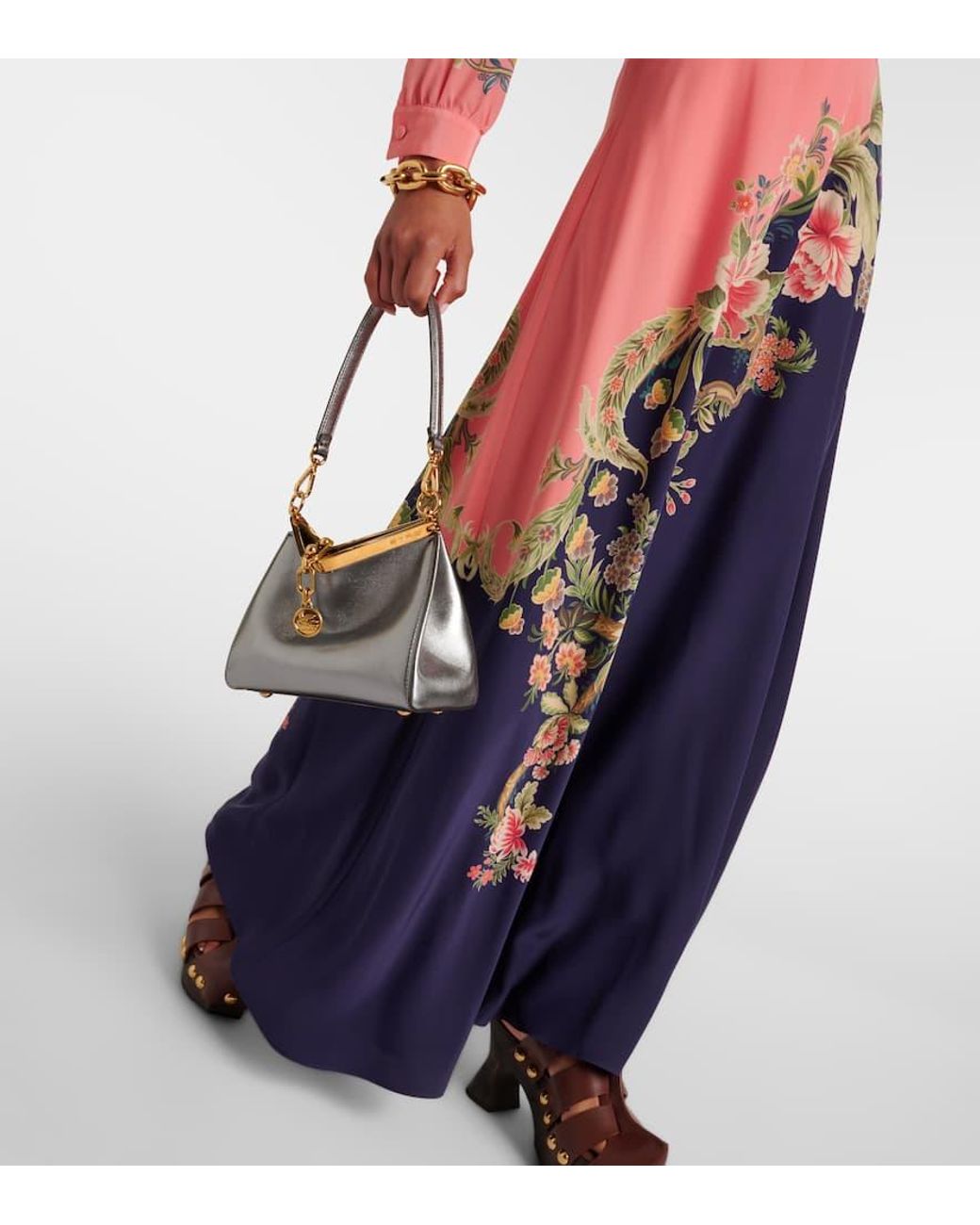 Etro Blue Maxi Skirts