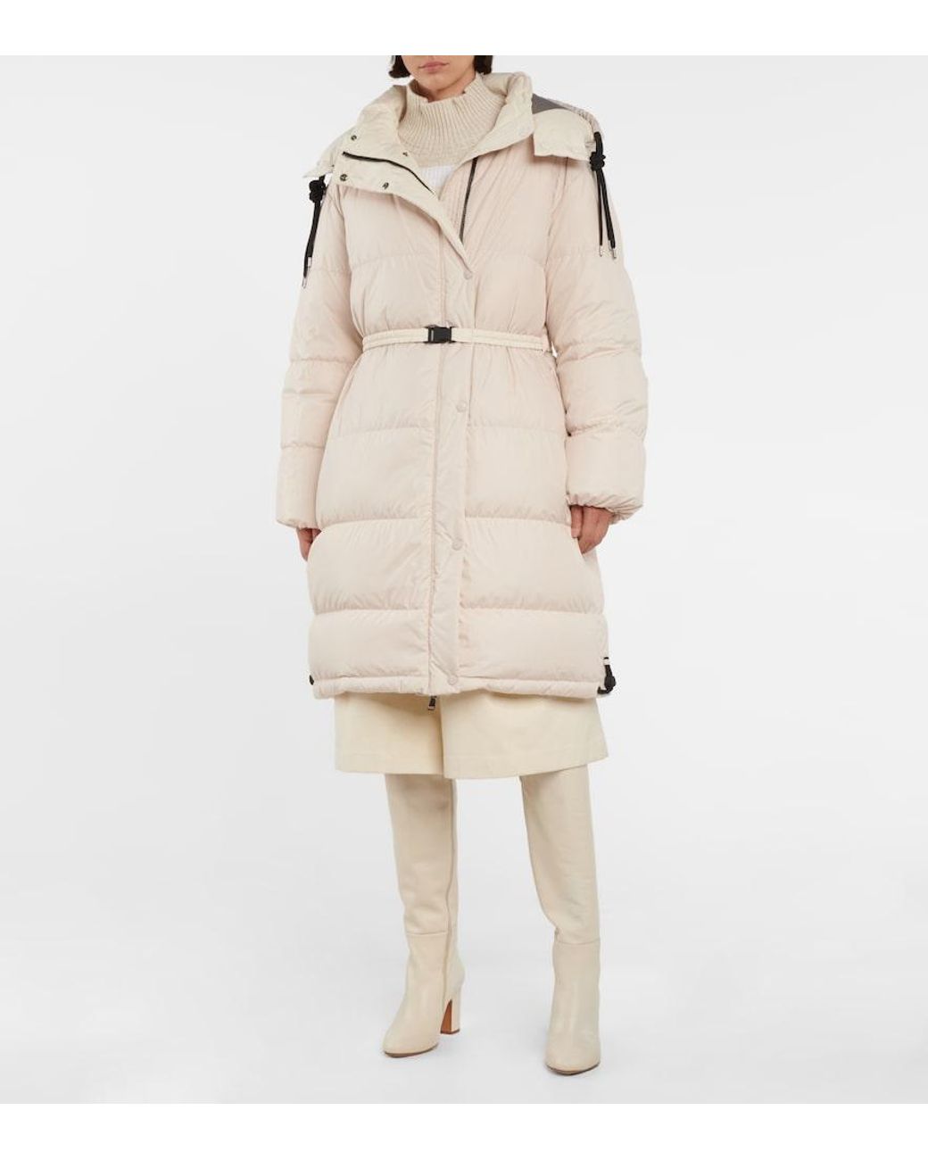 Moncler Natural Erysimum Hooded Down Coat