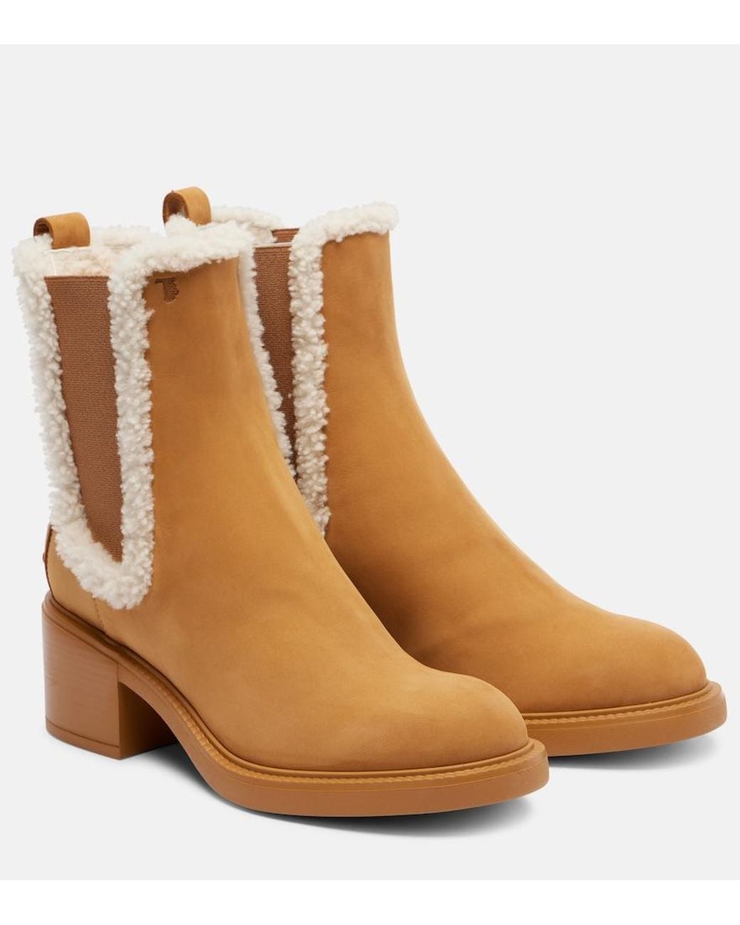 Tod's Brown Suede Chelsea Boots
