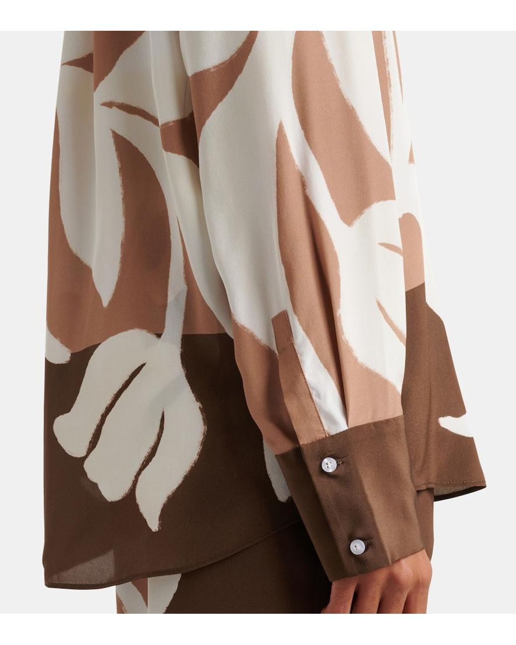 Sir Natural Portia Silk Satin Pajama Shirt
