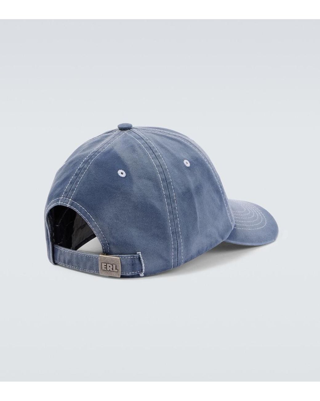 ERL Blue Logo Canvas Baseball Cap for men