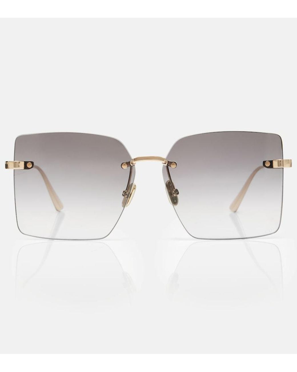 Dior Gray Eckige Sonnenbrille Cdior S3U