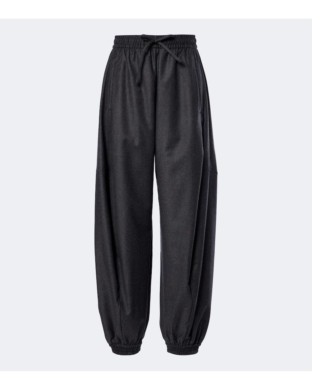 Rohe Black Virgin Wool Balloon Pants