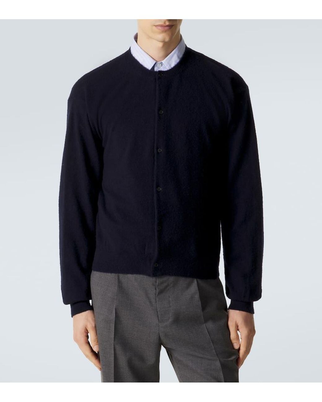 Cardigan di Auralee in Blue da Uomo