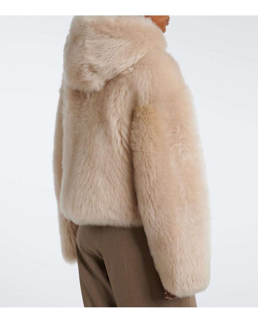 Arma Natural Bianca Reversible Shearling Jacket
