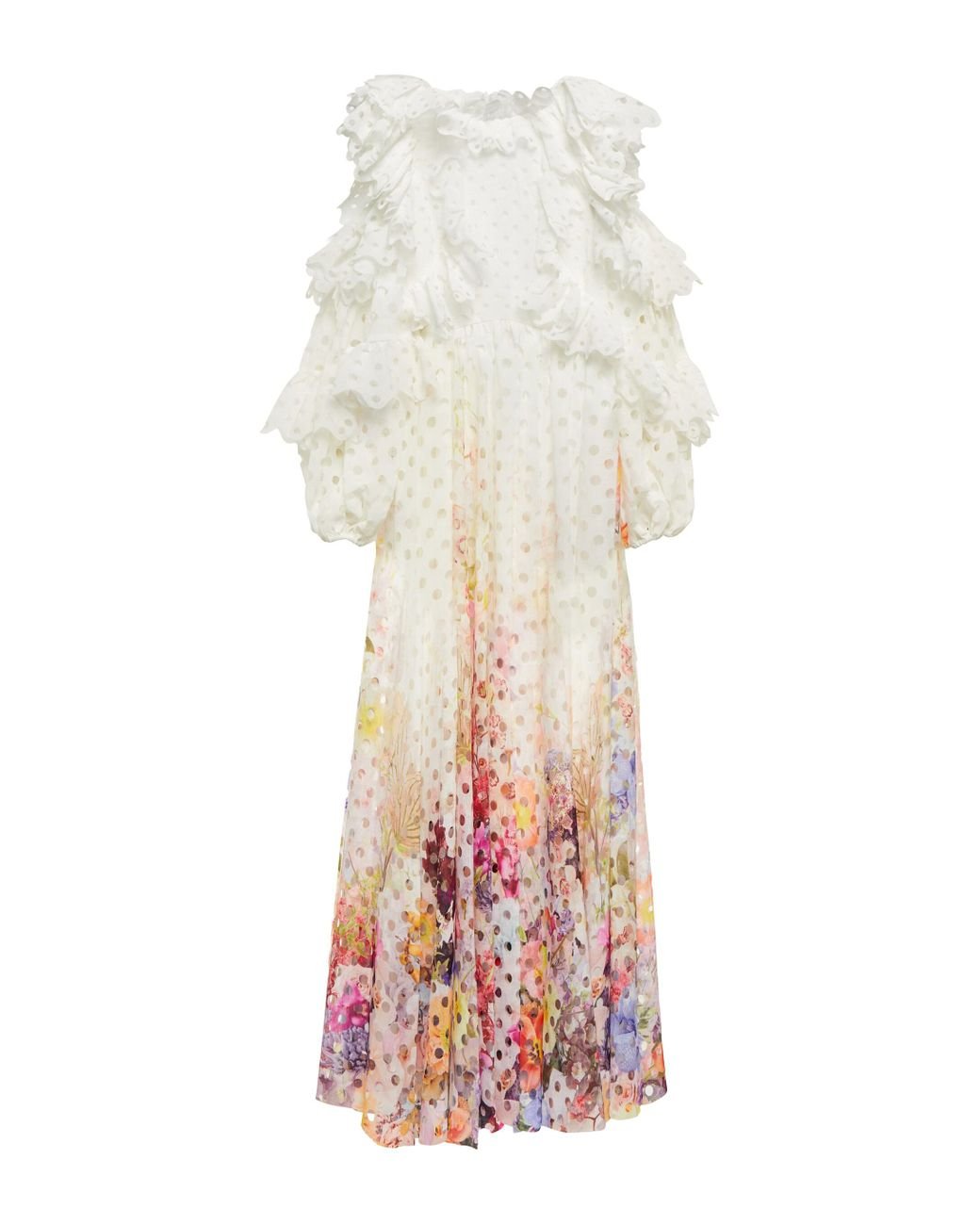 Zimmermann Prima Floral Laser-cut Gown | Lyst Australia