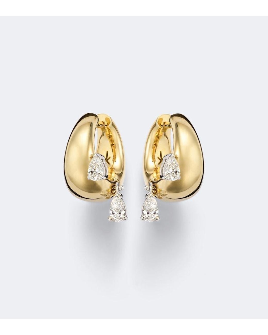 Nikos Koulis Metallic Me 18Kt Earrings With Diamonds