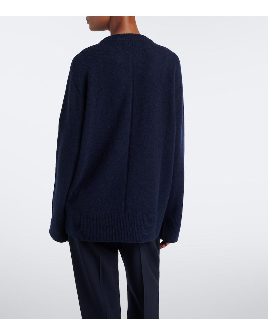 The Row Blue Sibem Wool And Cashmere Sweater