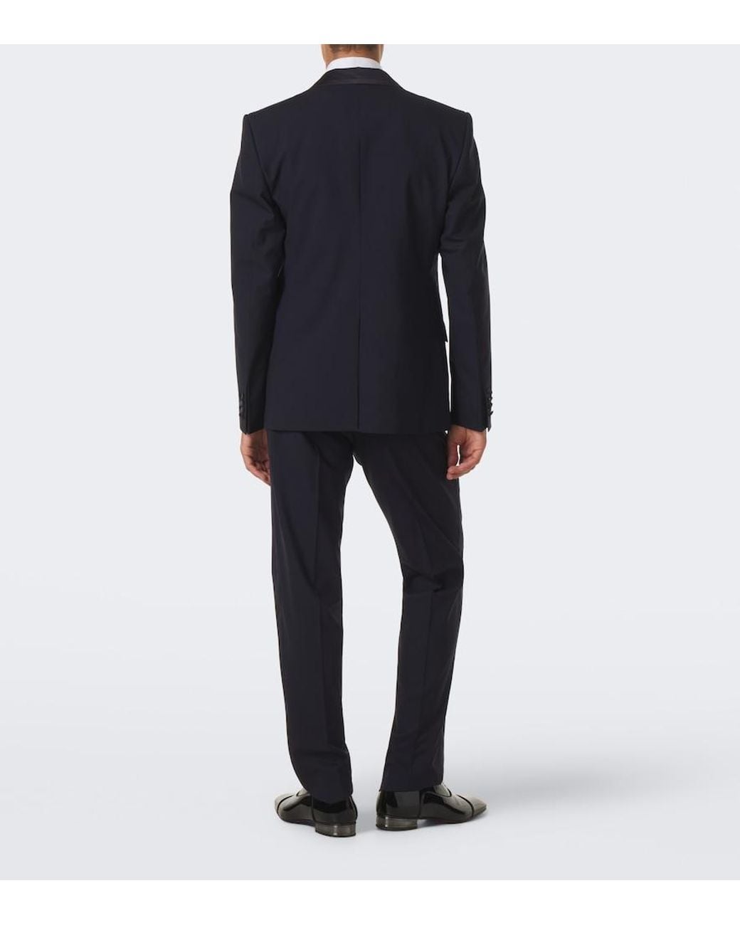 Dolce & Gabbana Blue Wool And Silk-Blend Tuxedo for men