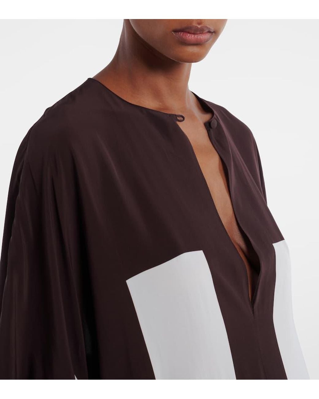 Adriana Degreas Red Striped Kaftan