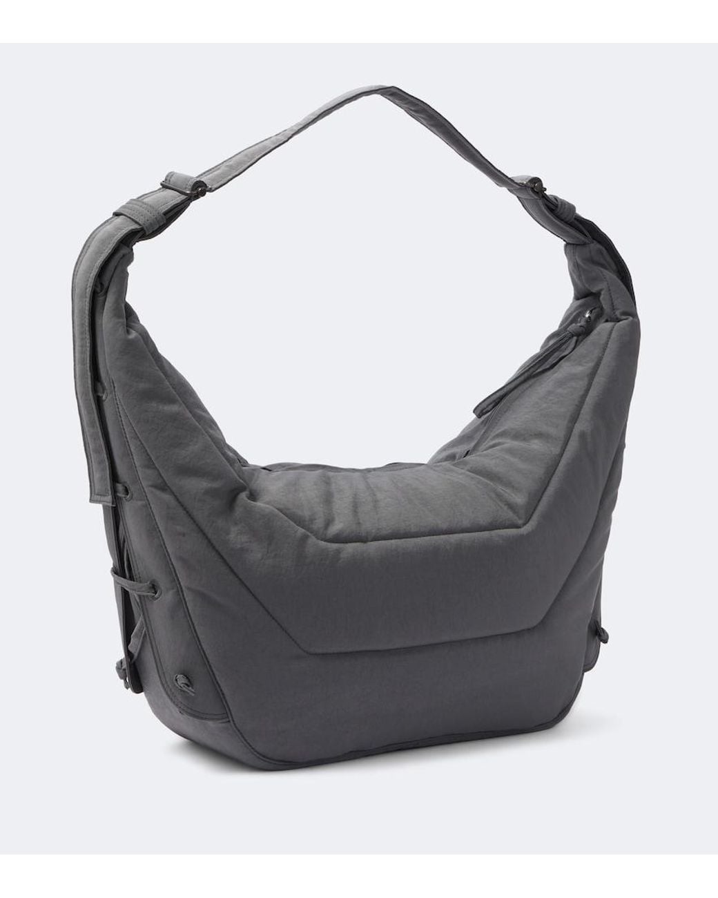 Lemaire Gray Soft Game Large Crossbody Bag for men