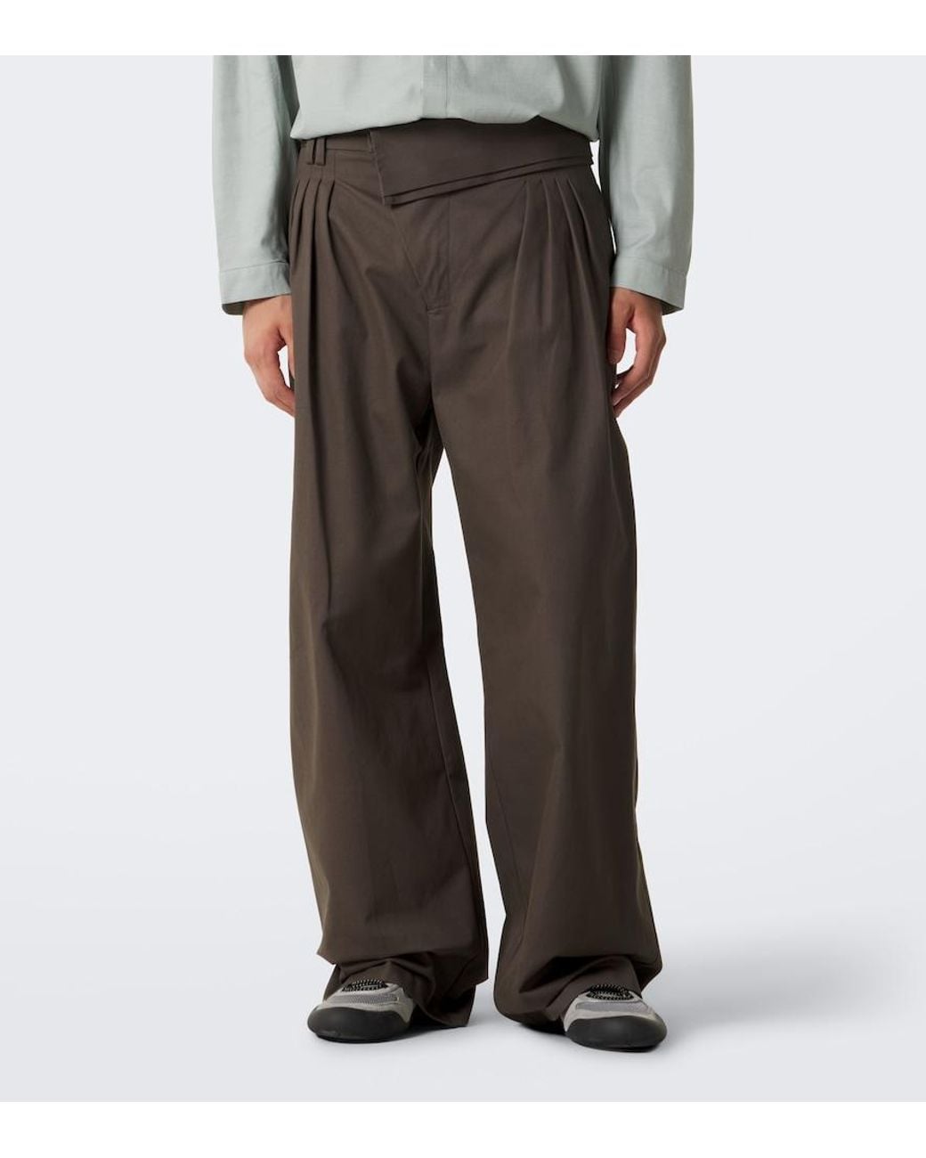 Kiko Kostadinov Brown Dieze Cotton Wide-Leg Pants for men