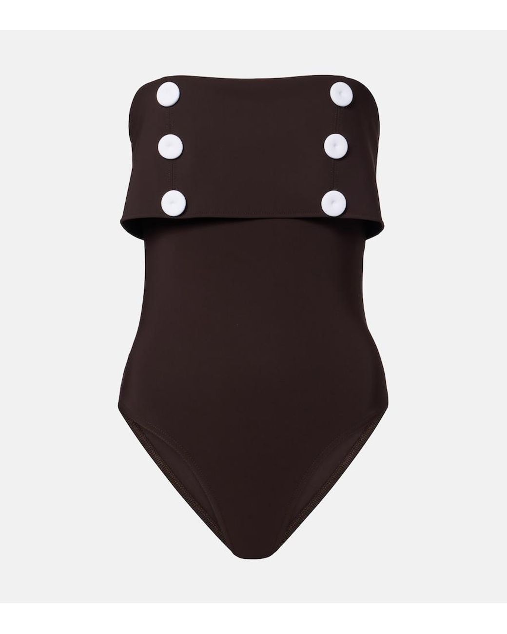Karla Colletto Brown Billie Swimsuit