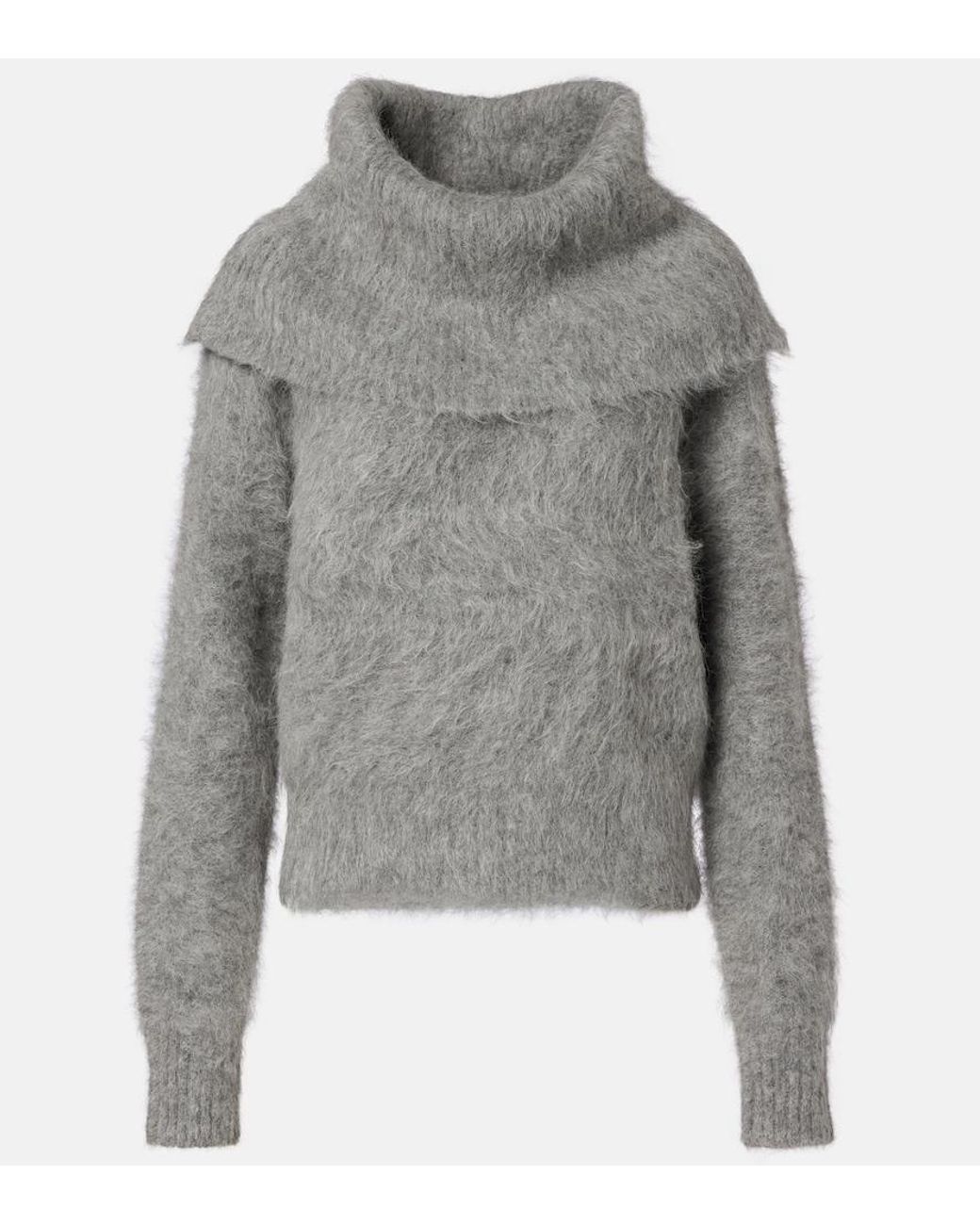 Totême Gray Alpaca-Blend Sweater