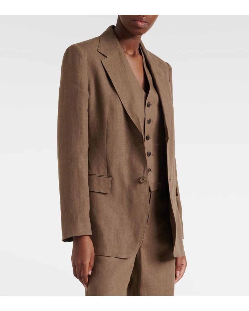 Ralph Lauren Green Jaiden Linen Vest