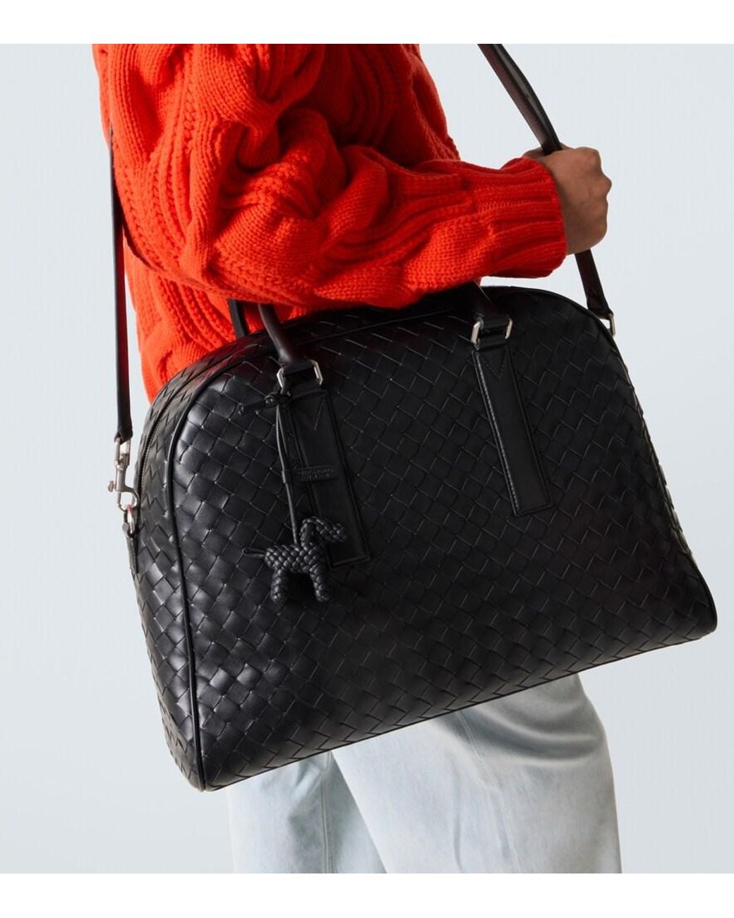 Charm En Cuir Bottega Veneta pour homme en coloris White
