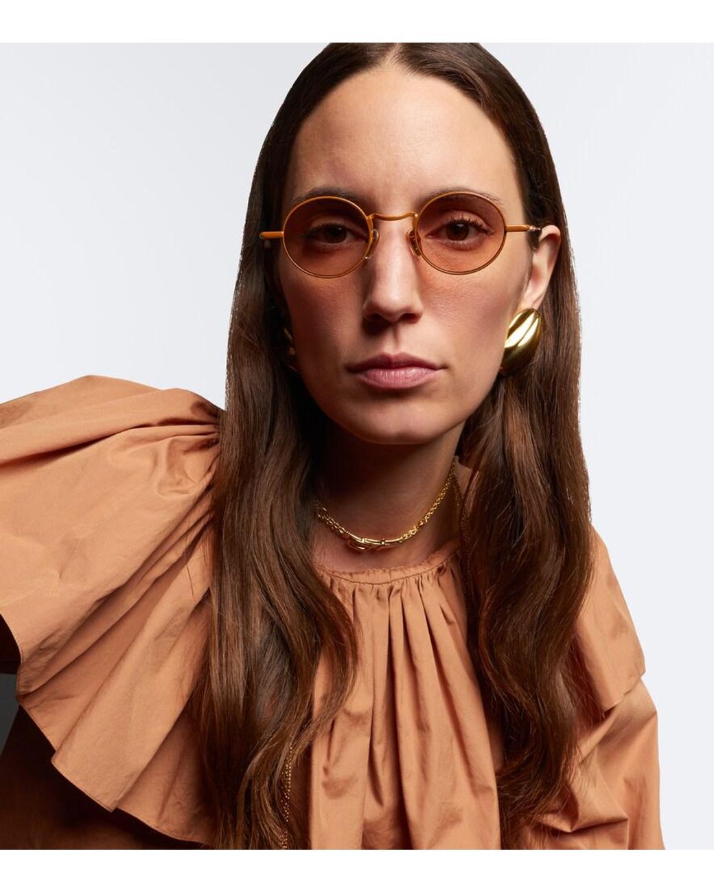 Chloé Brown Round Sunglasses