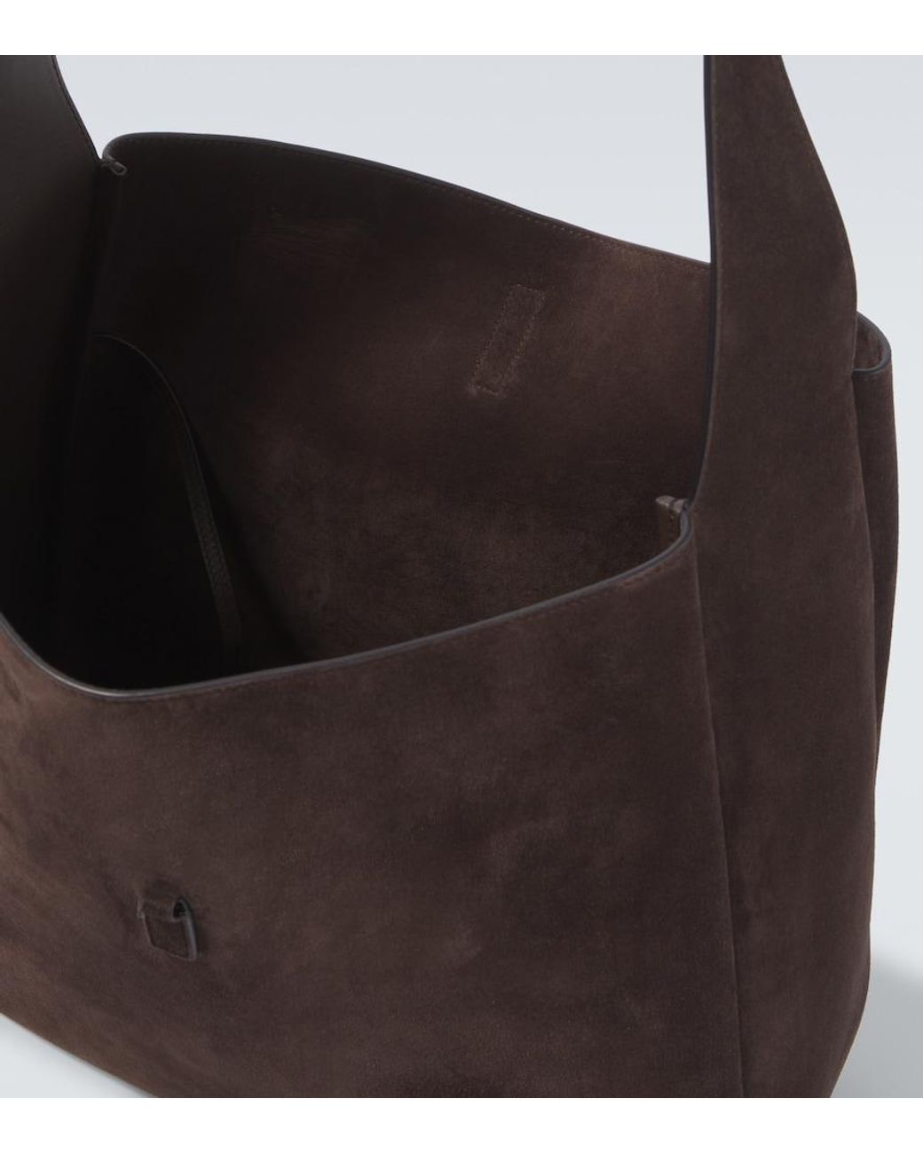 Saint Laurent Brown Le 5 A 7 Maxi Suede Shoulder Bag for men