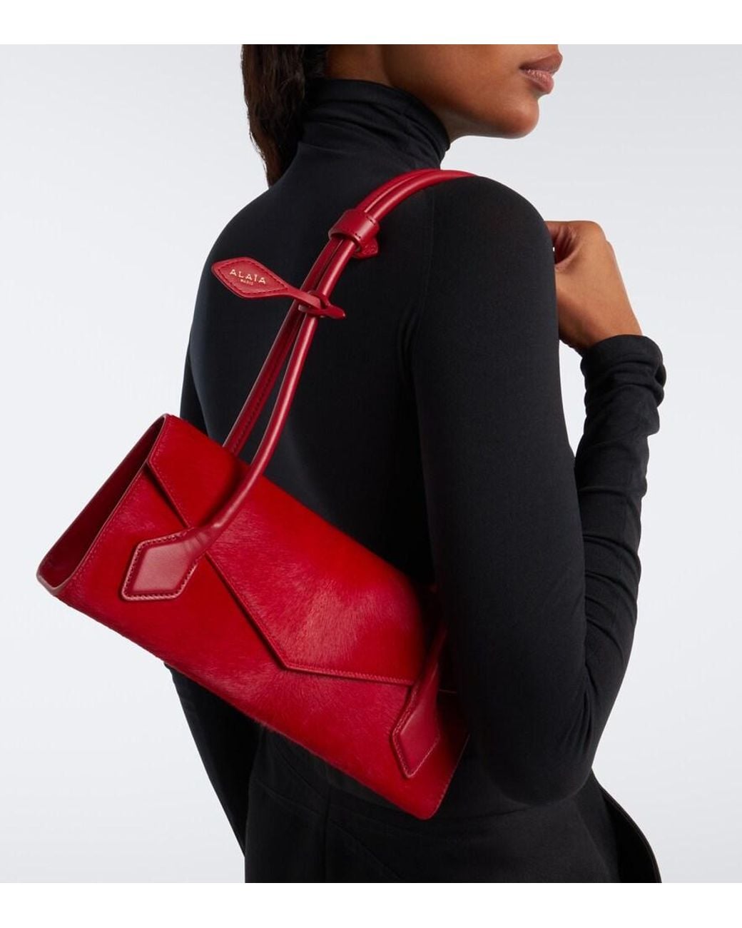 Borsa Le Teckel Small di Alaïa in Red