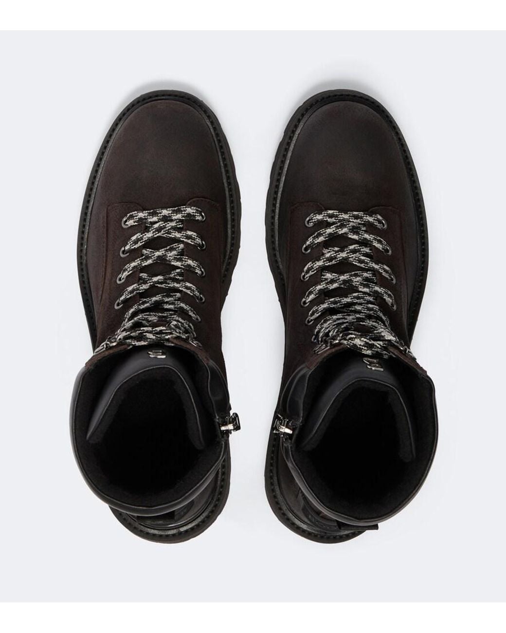 Bogner Black Seoul Suede Lace-Up Boots for men
