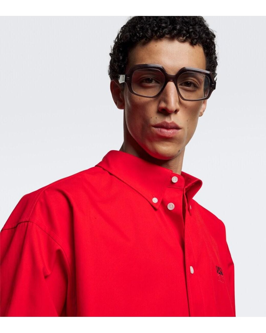 Loewe Metallic Anagram Rectangular Glasses for men