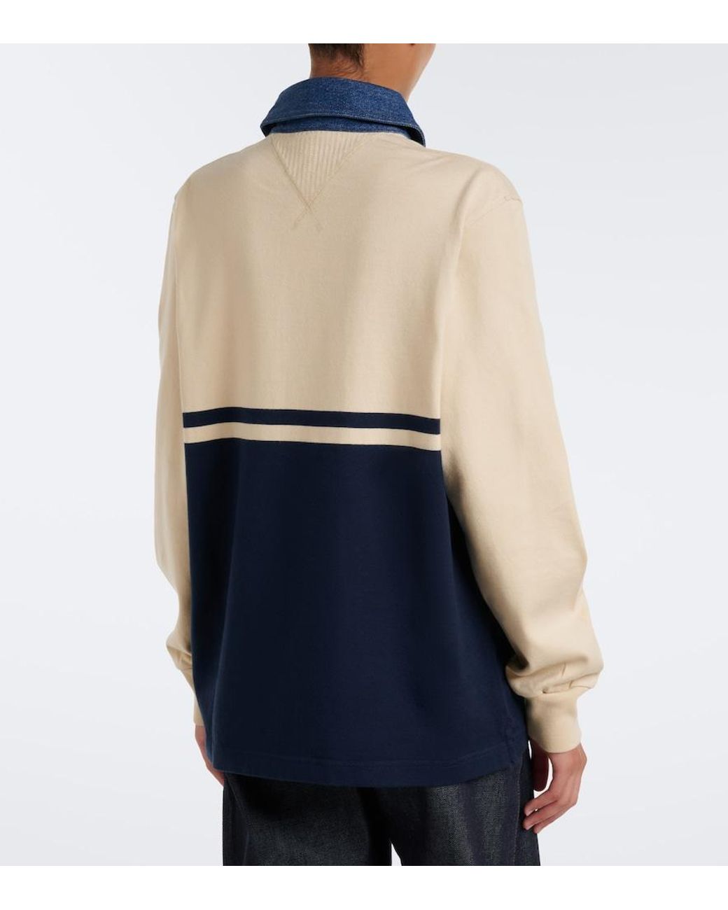 J.W. Anderson Blue Cotton Jersey Polo Shirt