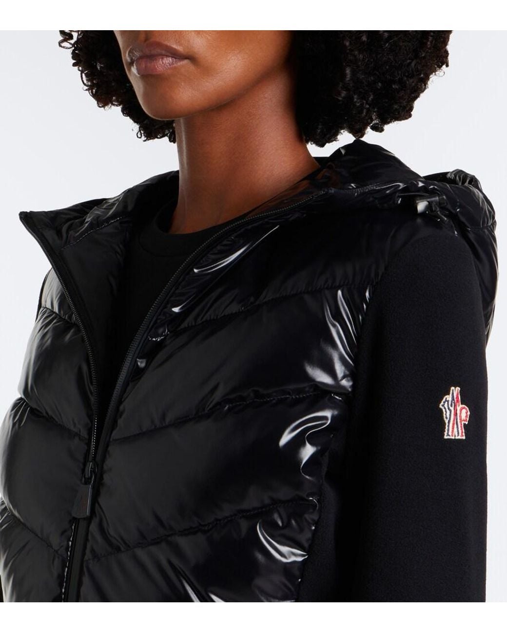 Moncler Black Down-Paneled Ski Jacket
