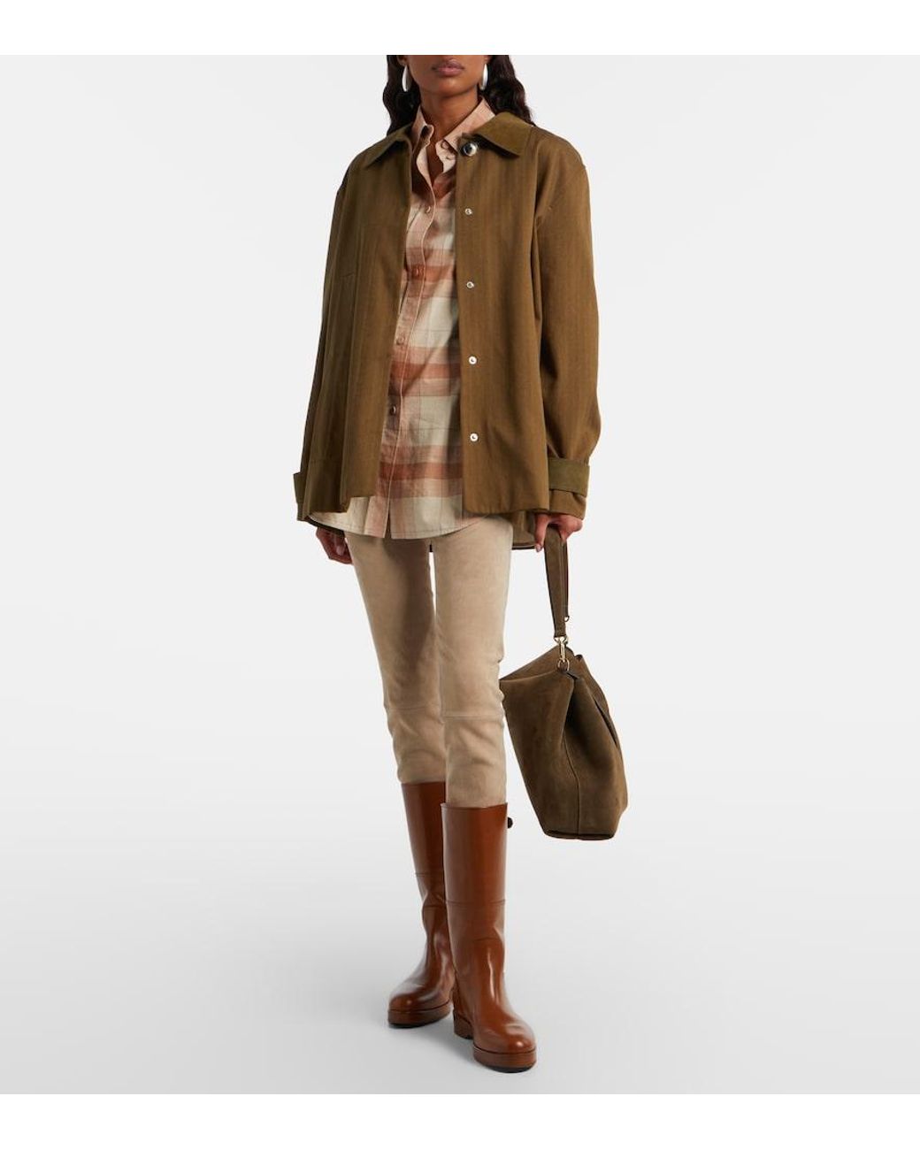 Stouls Natural Carolyn Suede Leggings