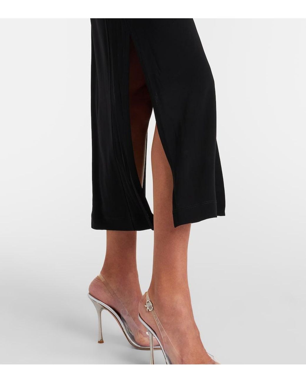 Altuzarra Black Claudia Jersey Midi Dress