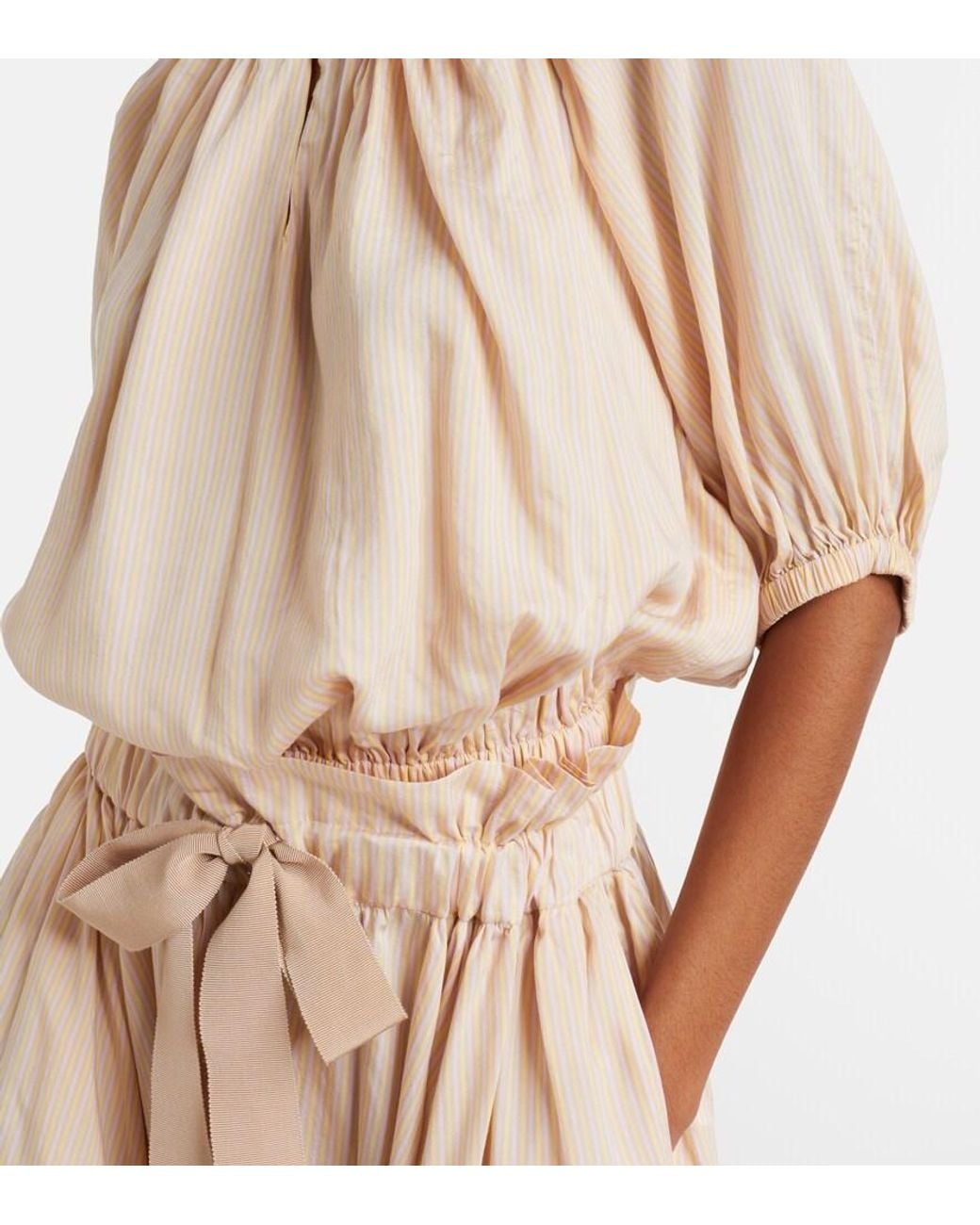 Top A Rayas Patou de color Natural