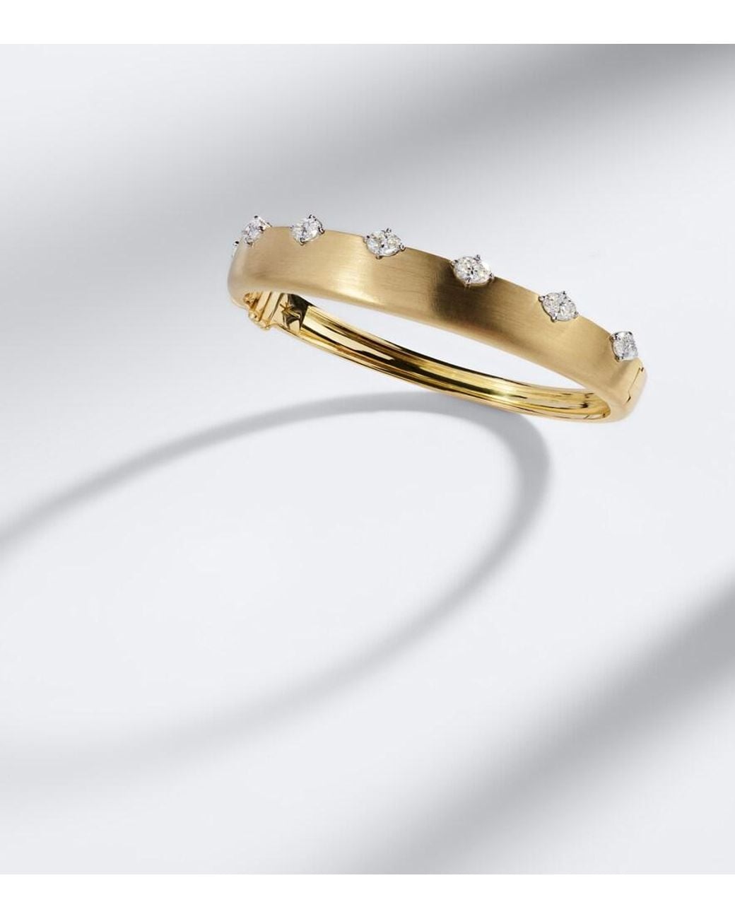 Nikos Koulis White Me 18Kt Bangle With Diamonds
