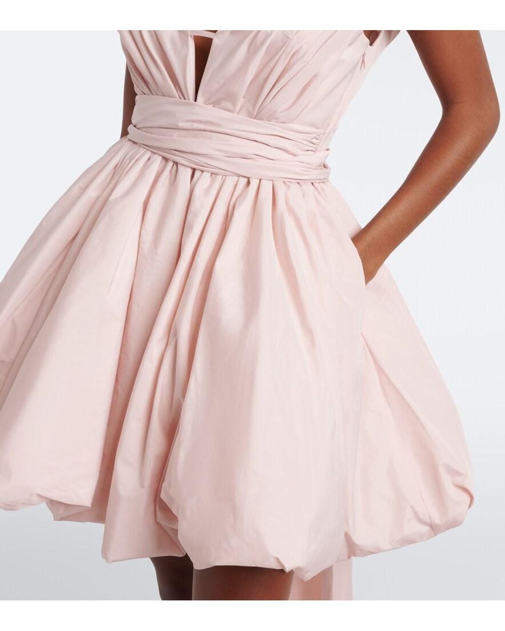 Blumarine Pink Off-Shoulder Minidress