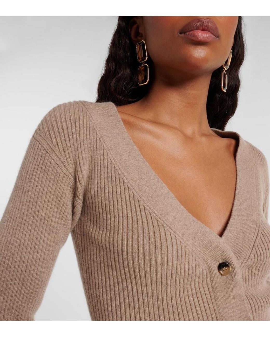 Max Mara Natural Gioiosa Wool And Cashmere-Blend Cardigan