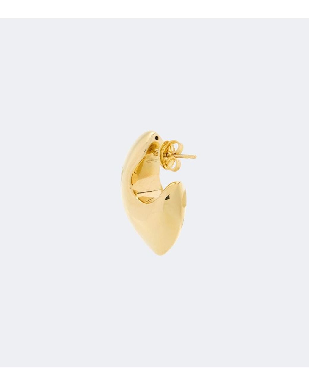 Bottega Veneta Metallic Claw Small-Plated Earrings