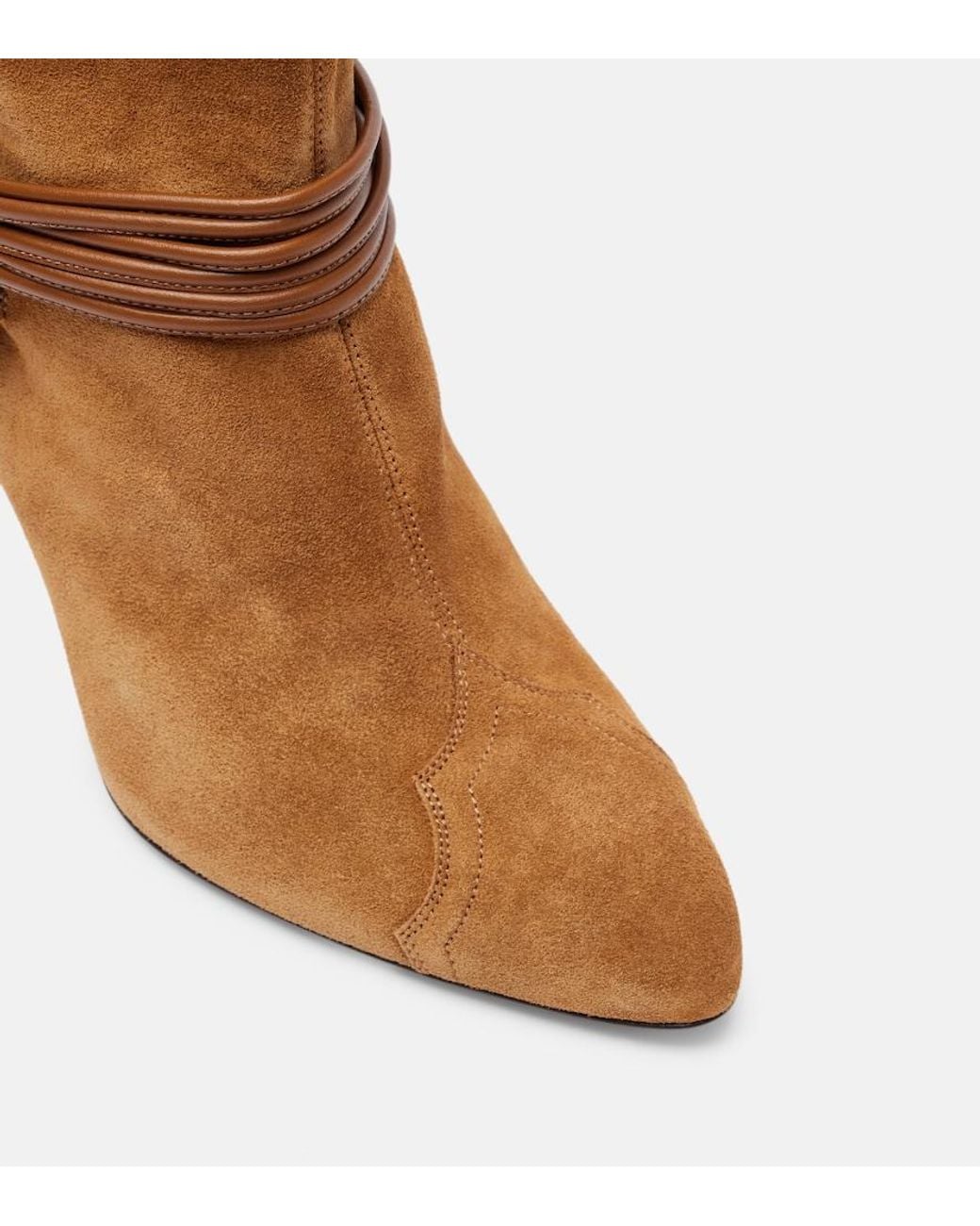 Isabel Marant Brown Dytho Suede Ankle Boots