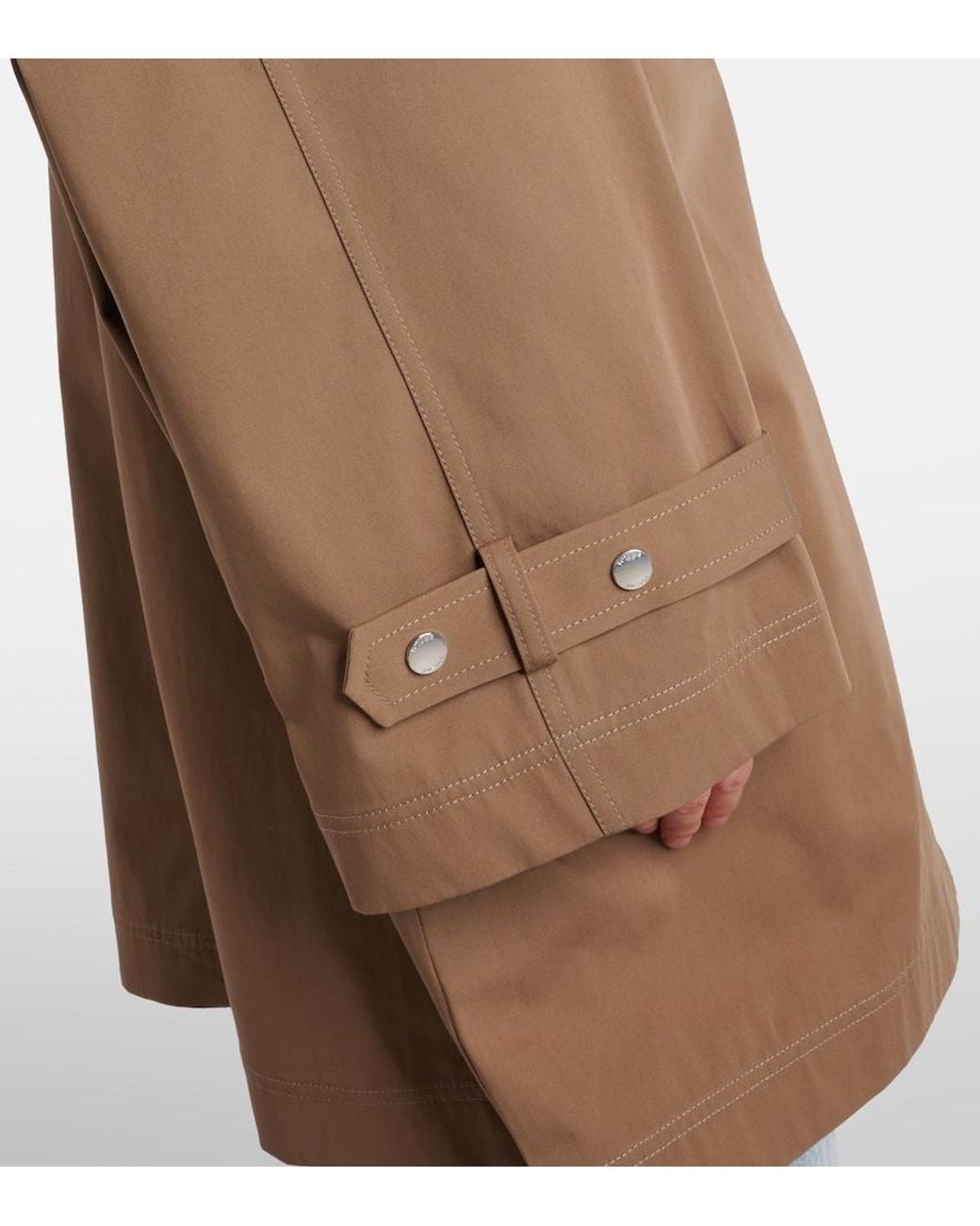 Totême Brown Oversized Cotton Jacket