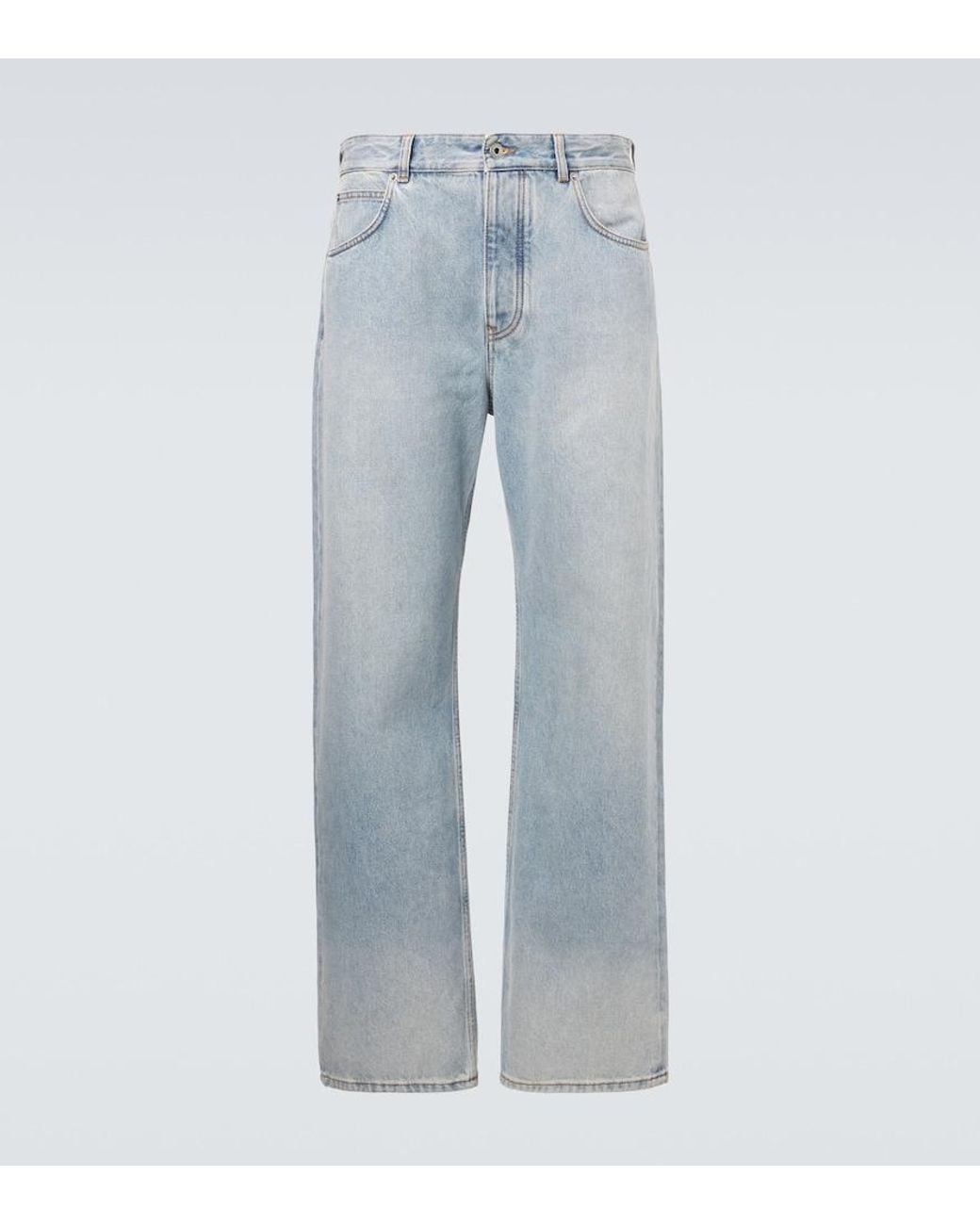 Loewe Blue Faded Straight Jeans for men