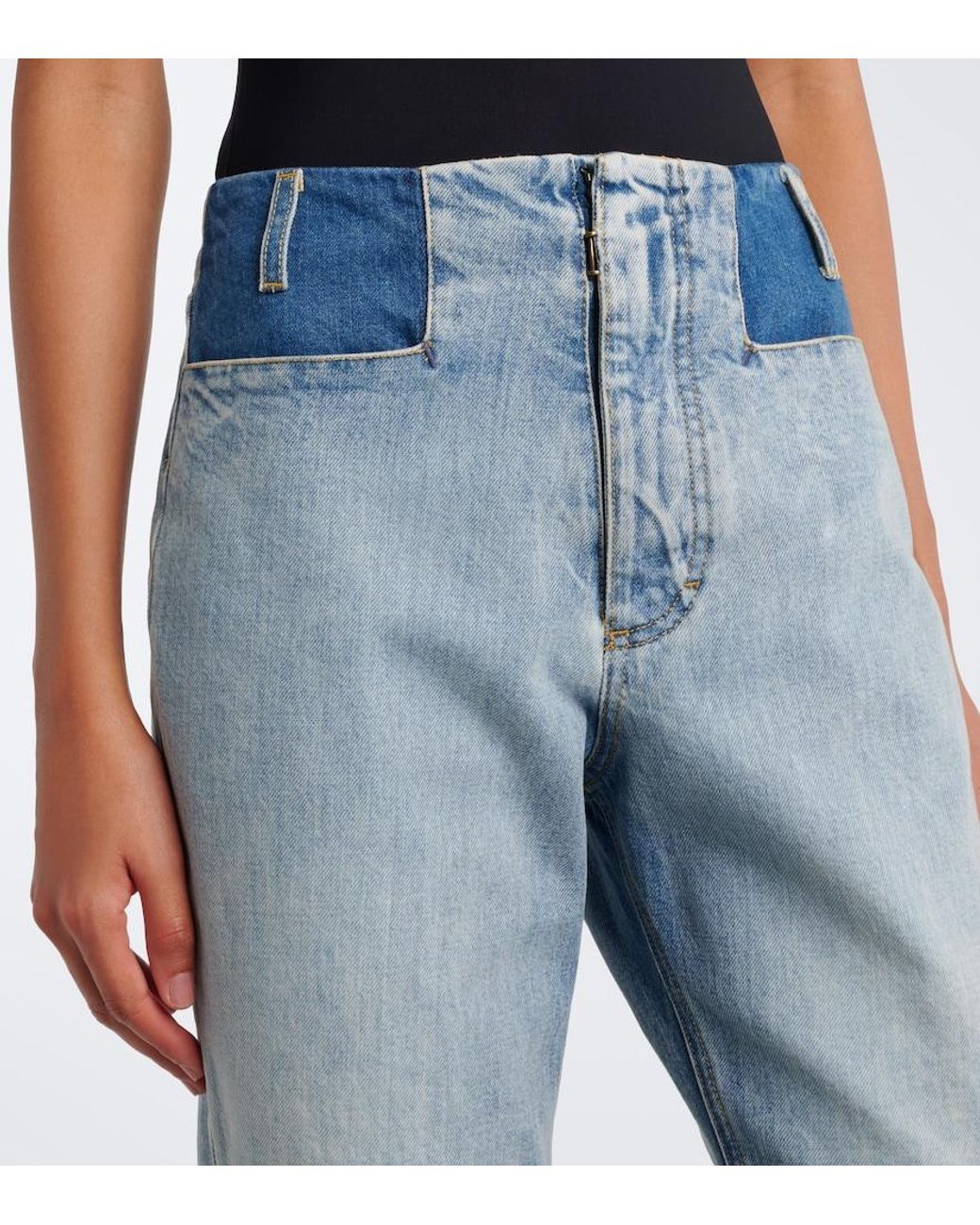 Maison Margiela Blue Mid-Rise Straight Jeans