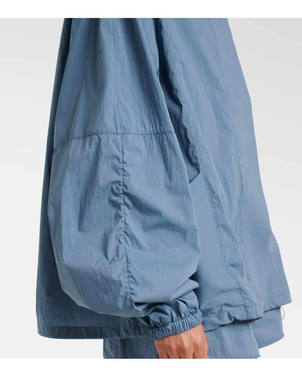 Norba Blue Shell Cotton-Blend Jacket