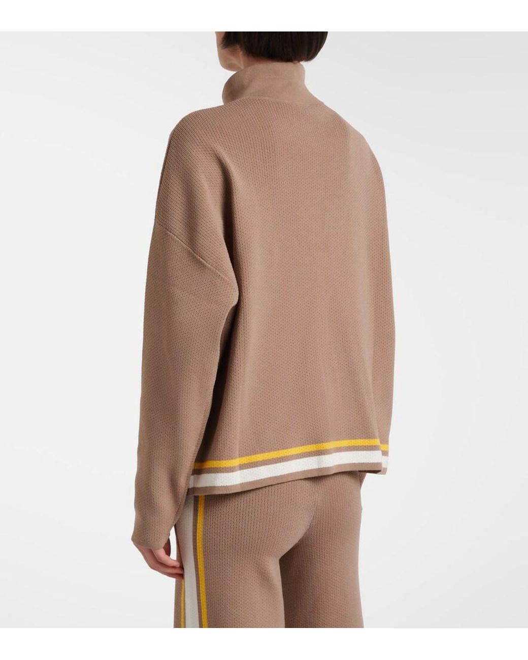 The Upside Natural Veneto Carter Knitted Half-Zip Sweater